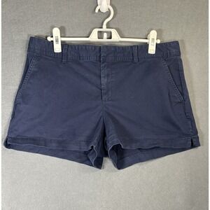 GAP Women's True Indigo Shorts  14 Cotton Stretch Casual Summer Pockets